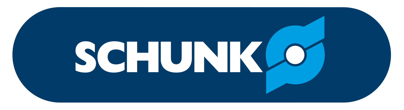 Vollständiges blau-weißes SCHUNK-Logo